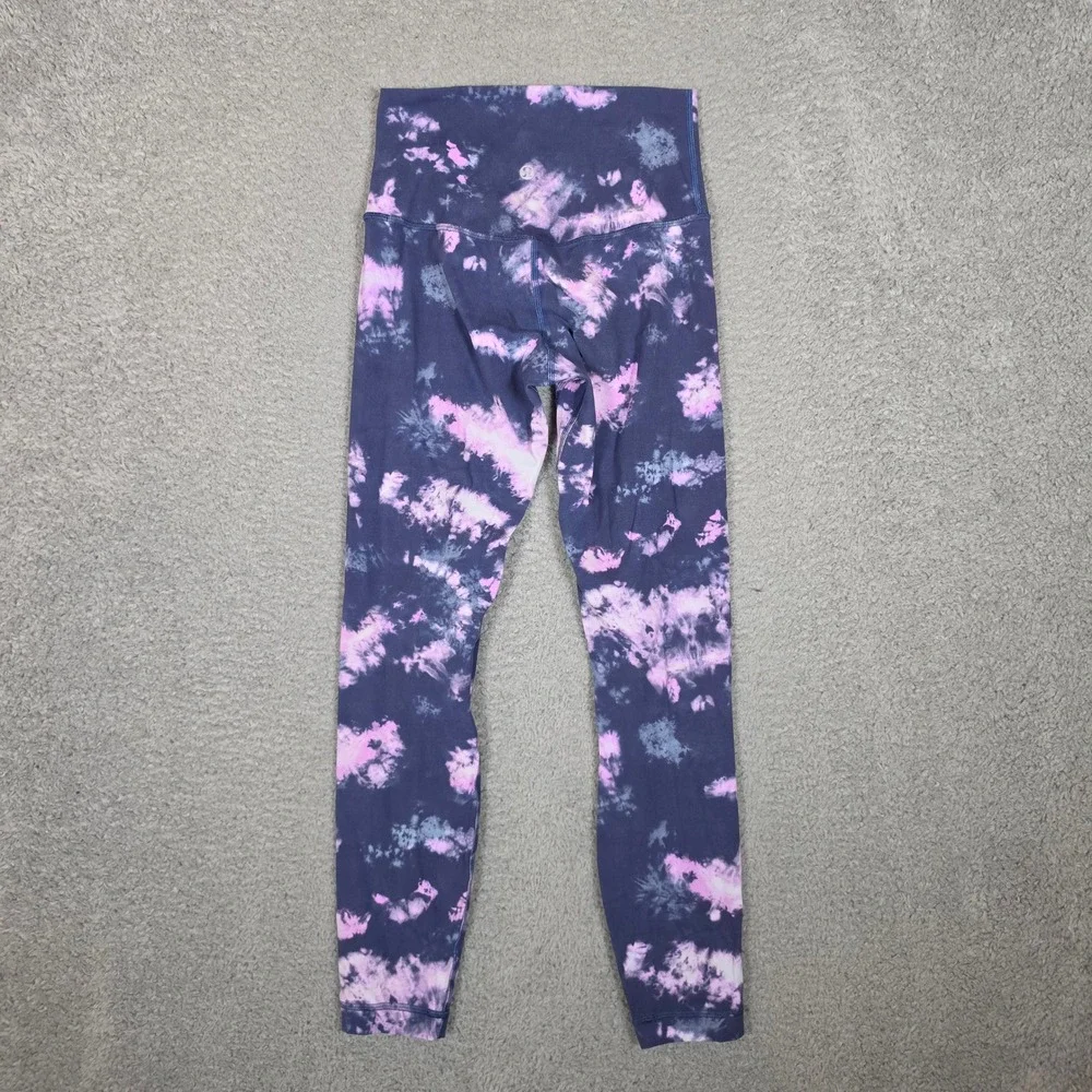 Lululemon Align‎ Leggings Womens 4 Navy Pink Excellent High Rise 25